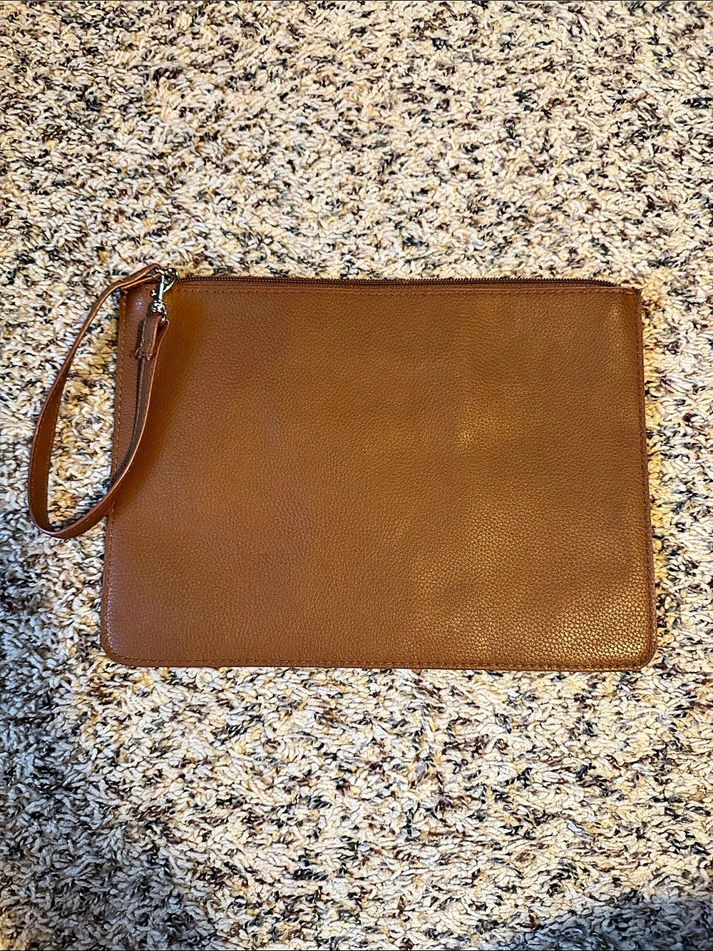Brown Wristlet Clutch